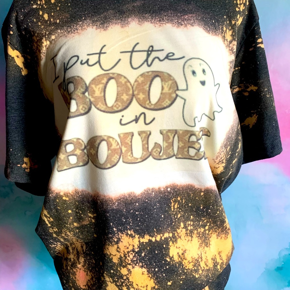 I put the boo in boujee bleached tshirt